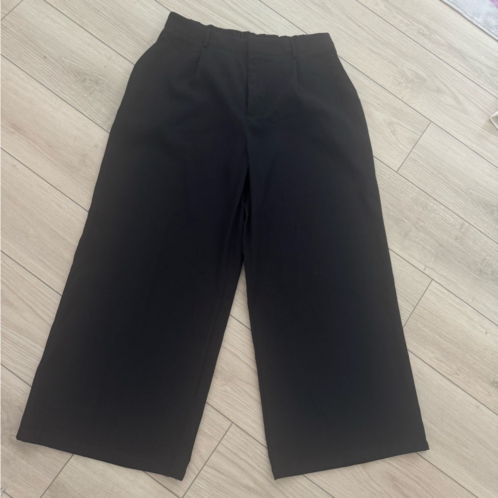 ✨NWT✨ CIDER Solid Elastic Waist Pocket Wide Leg Pants Curve & Plus - 1X (16/18)